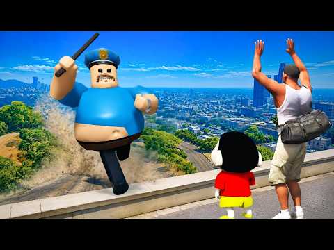 Shinchan and Franklin Run From Berry's Prison