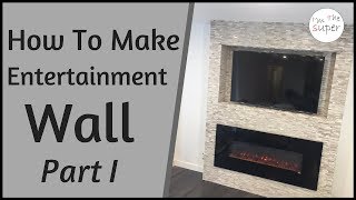 Entertainment wall with fire place Part 1 Custom build-in Entertainment wall with fire place, it was made in condo apartment in NYC, 