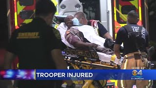 Florida Highway Patrol Trooper Injured In Crash On I-95
