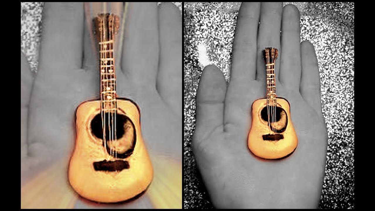 ACOUSTIC GUITAR Polymer Clay Tutorial YouTube
