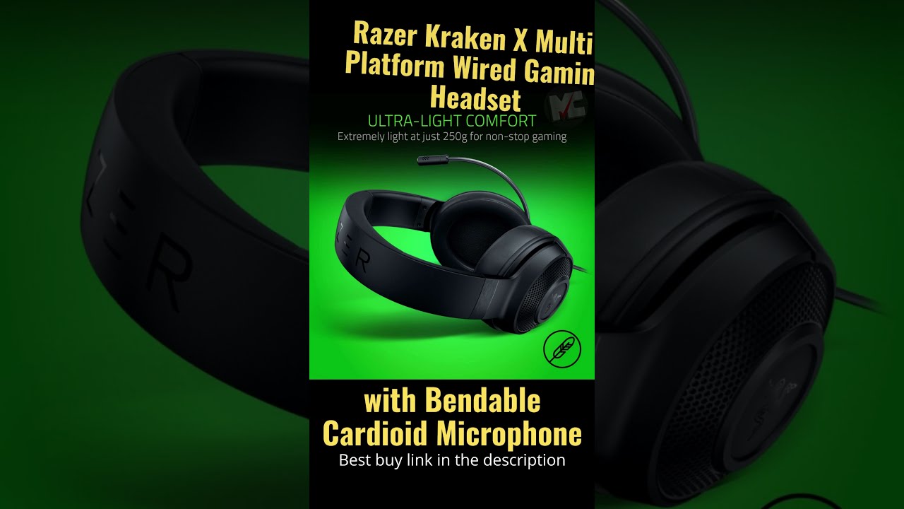 Razer Kraken X Multi Platform Wired Gaming Headset with Bendable Microphone || Make a Choice 