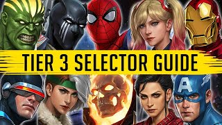 Tier 3 Selector Guide 2024 (1st to 39th Ranked) - Marvel Future Fight