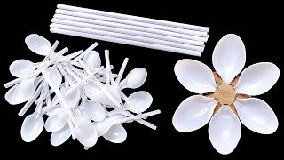 Plastic Spoons Craft Idea // Best Out Of Waste // DIY Home Decor