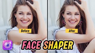 How To Retouch Your  Face Shape | Photo Editing Tutorial | YouCam Perfect #Shorts screenshot 2