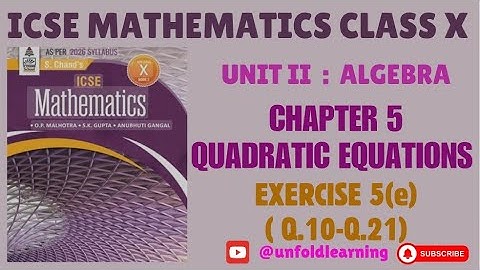 ICSE CLASS 10 | S Chand