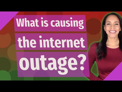 Video: Cosa può causare l'interruzione di Internet?