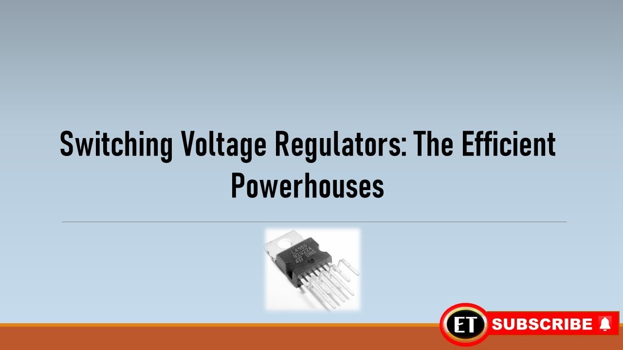 What is Switching Voltage Regulators? Explained in Tamil - 20/200 🏆🎖️ 