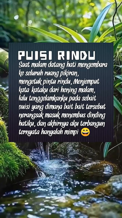 Puisi Rindu #katakatabijak #katakatamutiara #katahatimotivasi