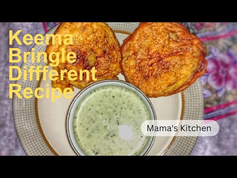Keema Bringle Different Recipe | Brinjal Fry | Mama's Kitchen - YouTube
