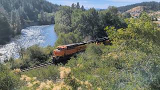 Chasing a BNSF Grain Train over Stampede Pass + More Action in Auburn