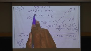 11/03/2017: Analysis of Mergesort