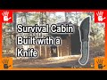 Awesome Survival Cement Cabin (Hogan) w/ Cedar Bark Roof and Dakota Fire Pit