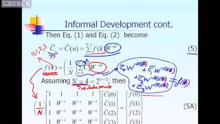 Lecture 11 : FFT: Informal Development of FFT Part 2 of 3