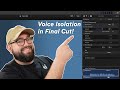 New Voice Isolation Tool in Final Cut is AMAZING! - FCP 10.6.2 Update