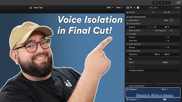 New Voice Isolation Tool in Final Cut is AMAZING! - FCP 10.6.2 Update