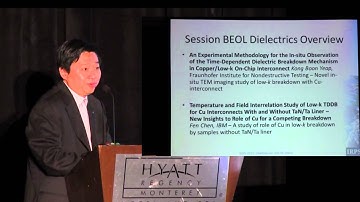 Session 2F Introduction -- BEOL Dielectrics