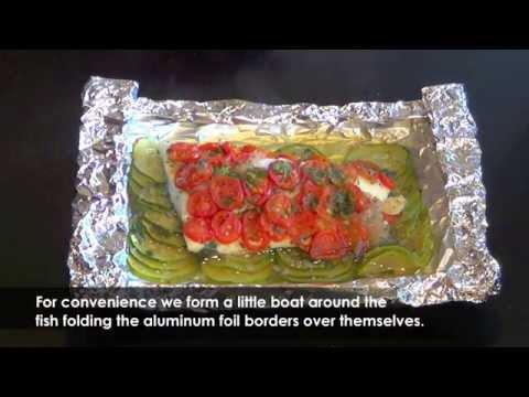 Codfish fillet in tinfoil wrapping - Super easy and delicious!
