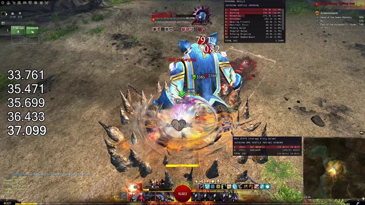 Gw2: [qT] Condition Renegade | DPS Benchmark - YouTube