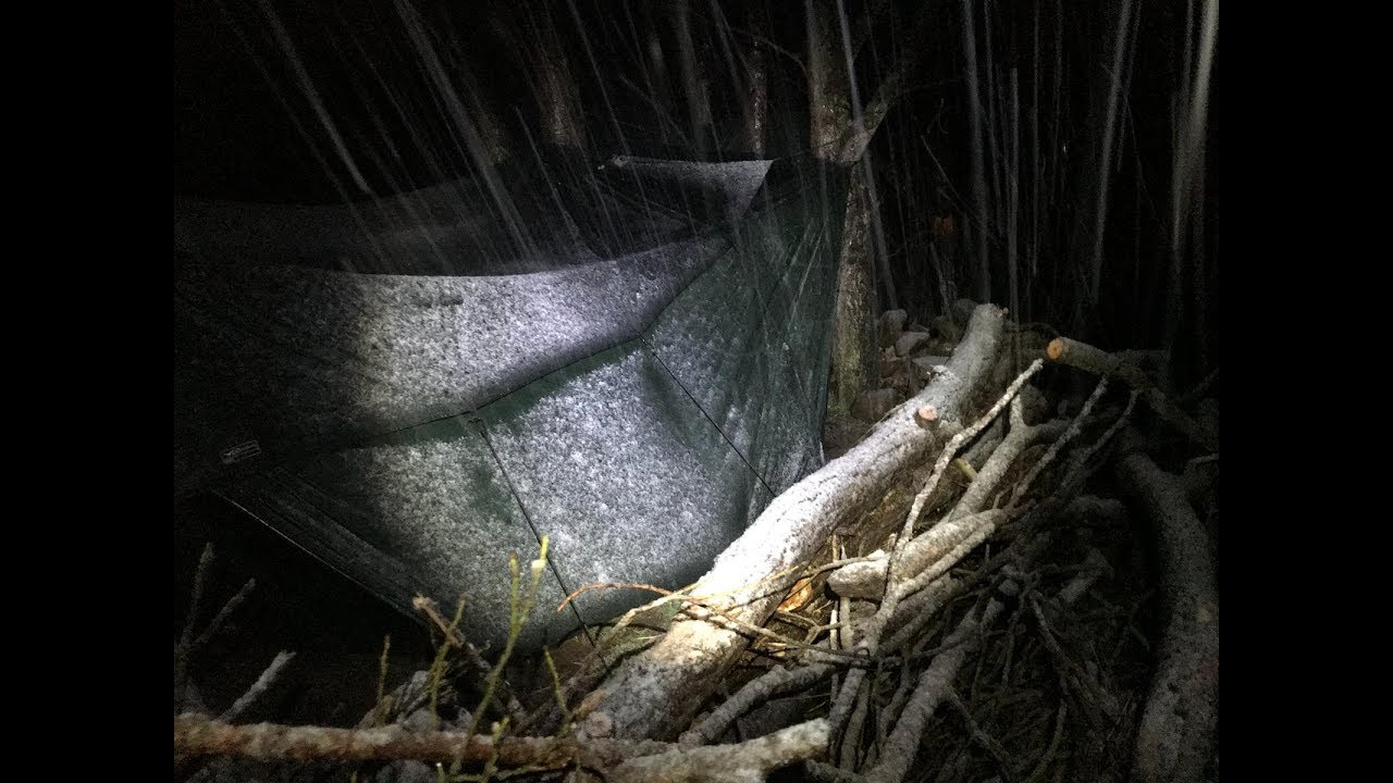 2 NIGHTS HAMMOCK CAMPING IN STORM FREYA YouTube