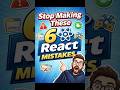 6 React Mistakes That Are Slowing Down Your App ⚛️
