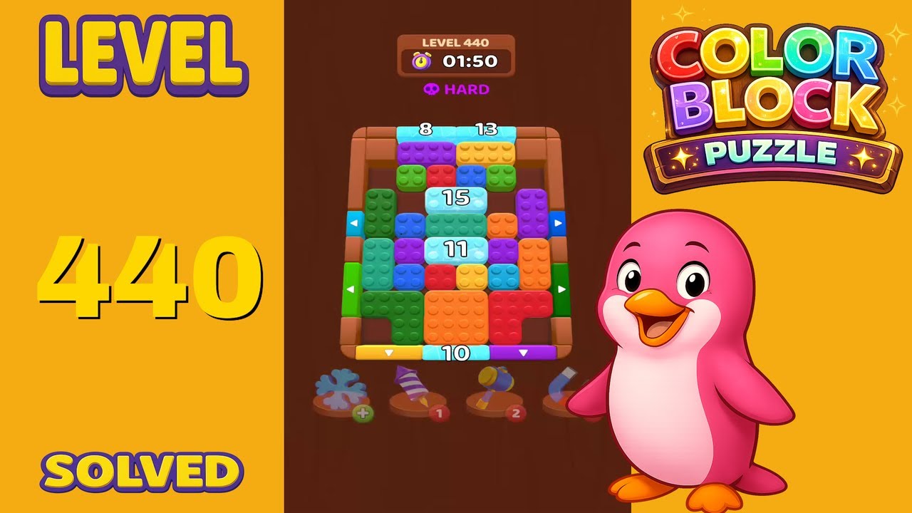Color Block Puzzle – Level 440 | Walkthrough - YouTube