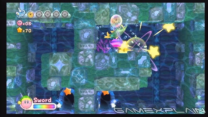 Kirby's Return to Dream Land Deluxe Energy Spheres: Level 3 Onion Ocean  locations