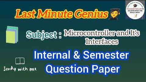 Microcontroller Important Questions #Exam #Semester #Preparation #Important #lastminute #Education
