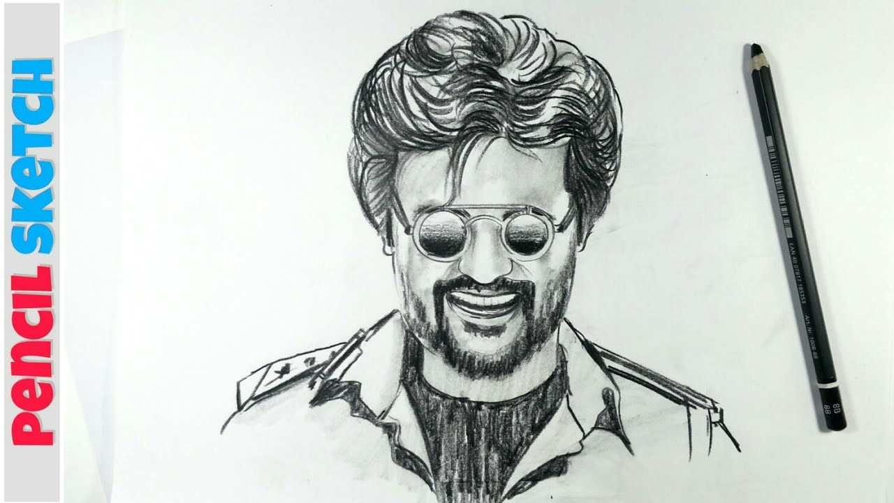 ArtStation Jailer Superstar Rajinikanth Pencil Sketch 2023