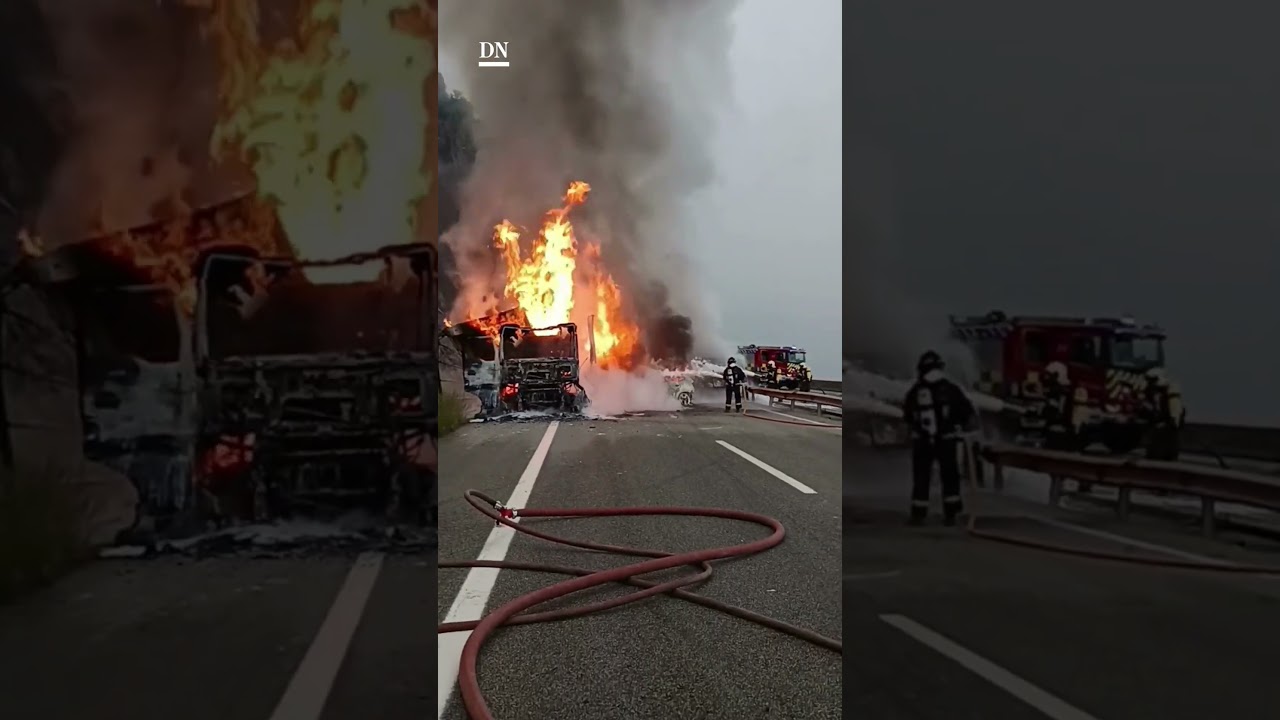CORTADA la A-15 en AMBOS SENTIDOS por un ACCIDENTE MÚLTIPLE a la altura de LARRAUN #navarra