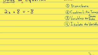 2.2.47 Solve a Linear Equation - Isolate the Variable