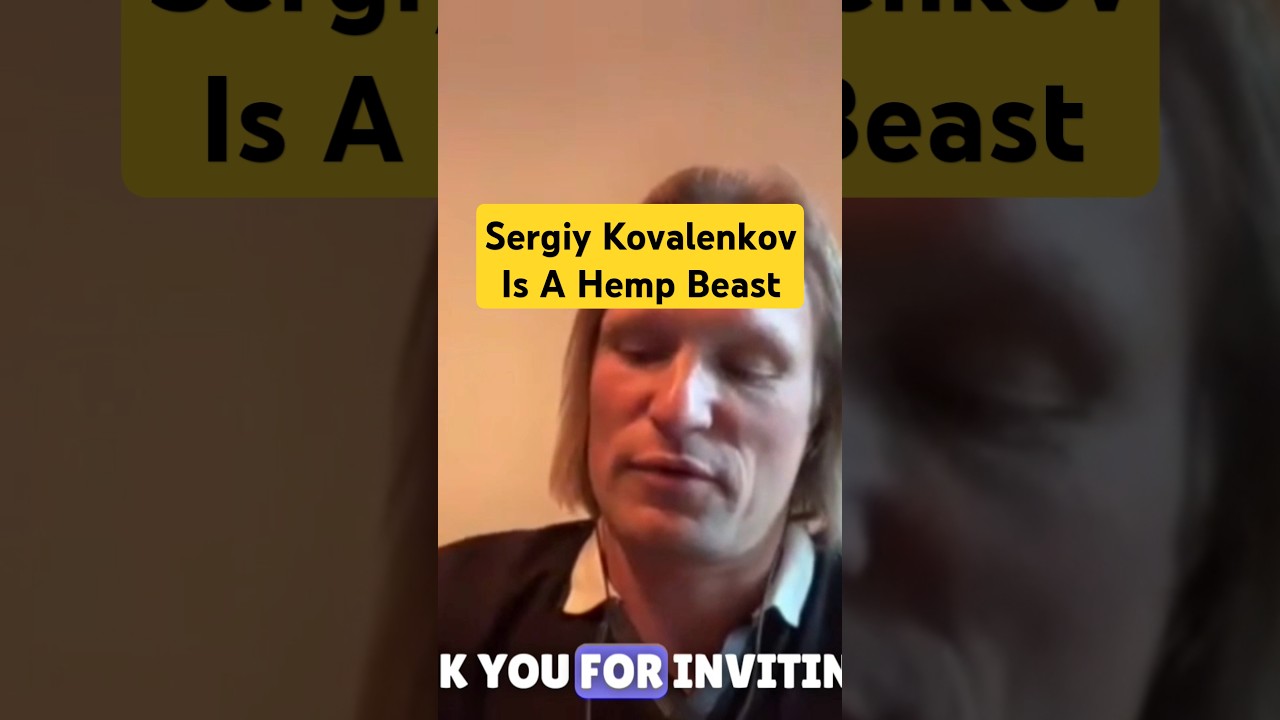 Hemp Expert Sergiy Kovalenkov Is The Master Of Hemp, Interview Part 2