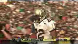 Tashard Choice touchdown Georgia Tech Notre Dame 2 of 2