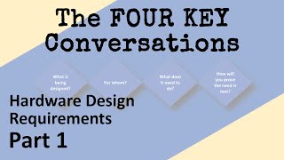 Famous The KEY CONVERSATIONS of Hardware Requirements | Hardware Design and Developing Requirements Part 1 Profile