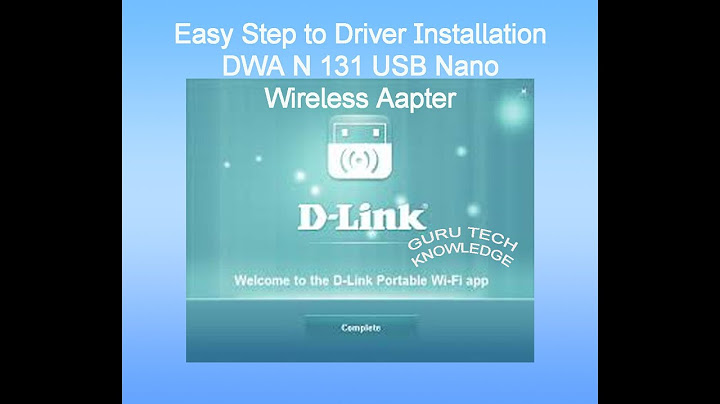 How to install D-Link DWA 131 Wireless N Nano USB Adapter Download for windows 10/8/7 #DLink #DWA131