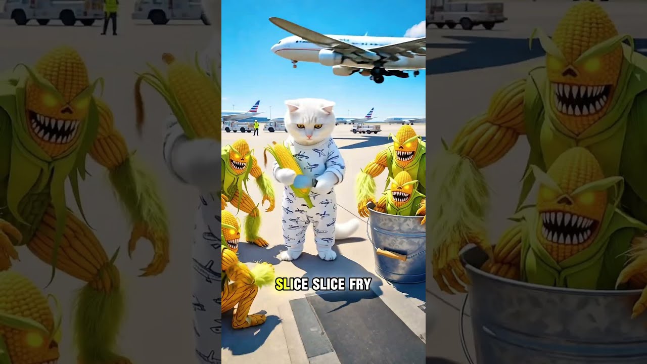Help Me Iam Being Chase With Corn Mosnt Er Comedy Funnyshorts Catlovers