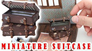 How To Make  Miniature Suitcase // DIY Dollhouse