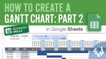 Create a Gantt Chart in Google Sheets - Part 2: Work Days