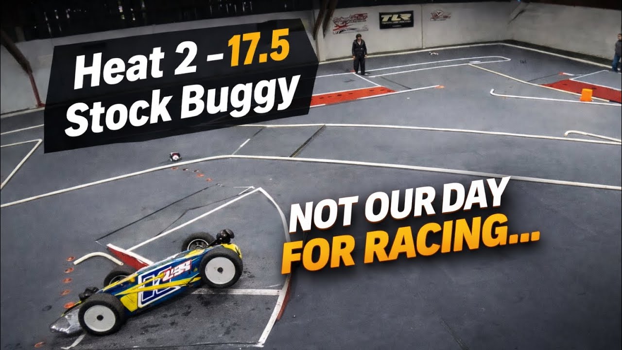 Heat 2: 17.5 Stock 2wd Buggy. Club Race at Poorboys Raceway! 