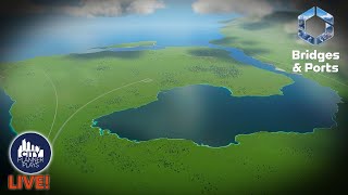 I got early access to Bridges & Ports DLC... so lets build a new city! | Building & Brews
