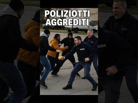 Video Poliziotti aggrediti a Città di Castello #polizia #italia