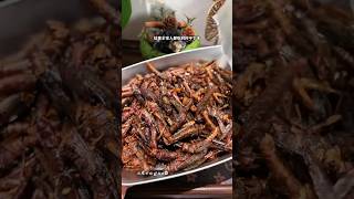 Crispy Fried Locusts in China 🇨🇳 | Delicious Crunchy Taste Experience! #funny #china