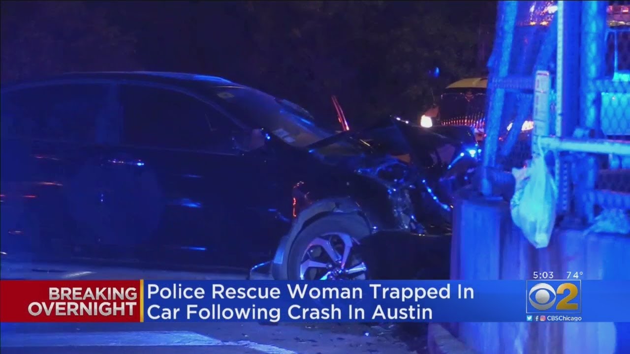 Police Rescue Woman Trapped In Car After Crash In Austin - YouTube