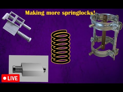 Spring Lock Clay Making more springlock designs! (LIVE) - YouTube