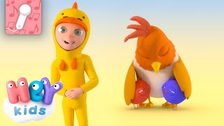 Les petits poussins 🎤 KARAOKÉ | Chansons avec des animaux pour Enfants | HeyKids en Français