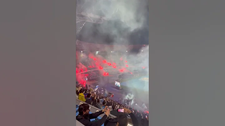 Napoli roars for Victor Osimhen after securing Serie A title #SerieA #Napoli #Osimhen