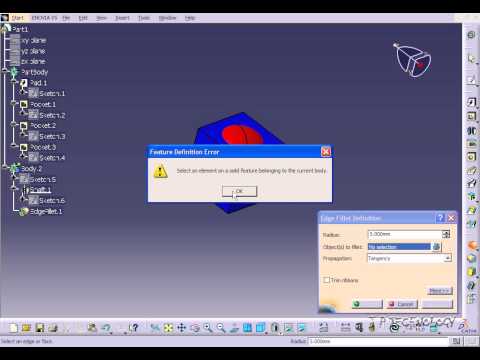 Catia V5 Tutorial-100 Boolean Add Application