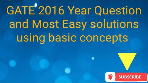 Gate Exam 2016 Electronics (ECE) Solution | RLC Circuit | Superposition theorem | Network Theory