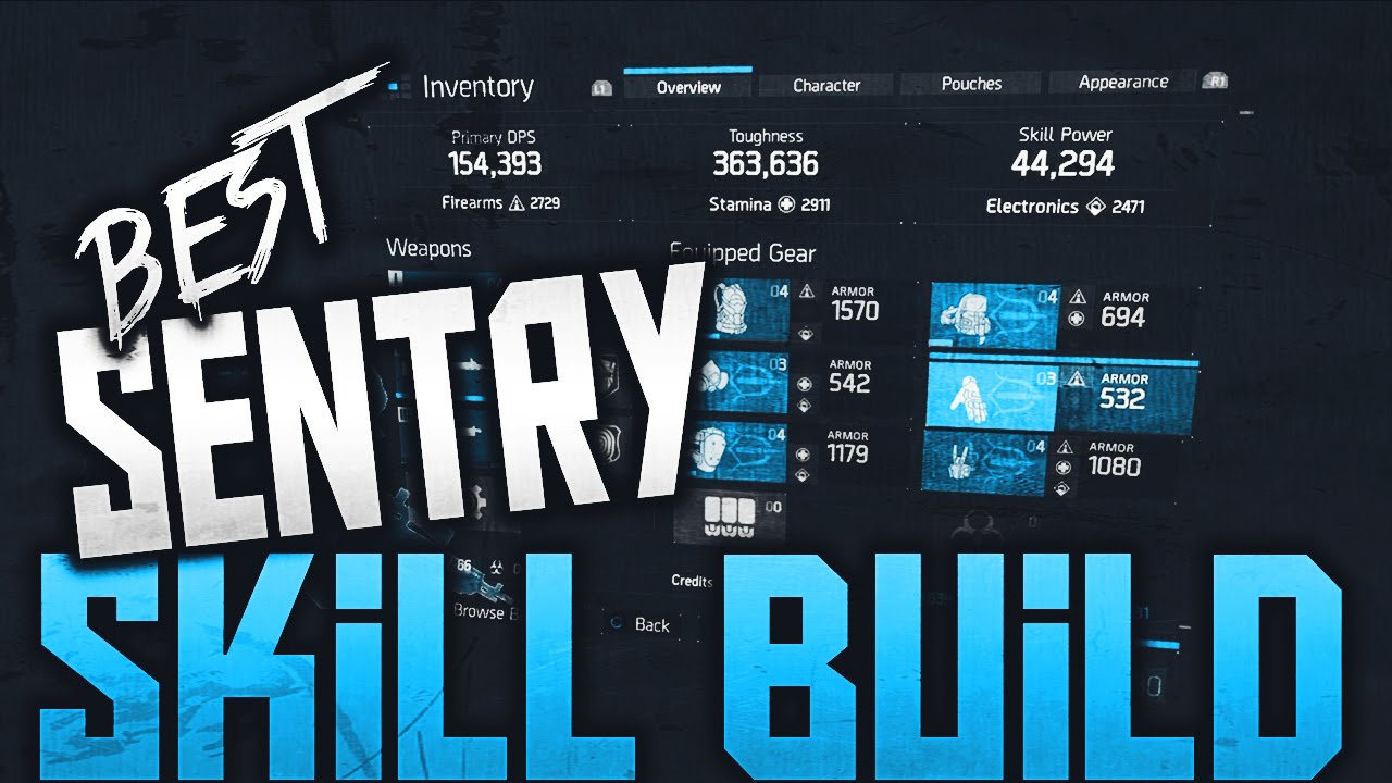 Tom Clancy's 'The Division' Best Sentry "Skill Build" - YouTube