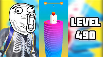 🛑Stack Ball 3D Gameplay🎮 || Level - 490 📈 #stackball #shorts #ytshorts #shortlive #shortfeed