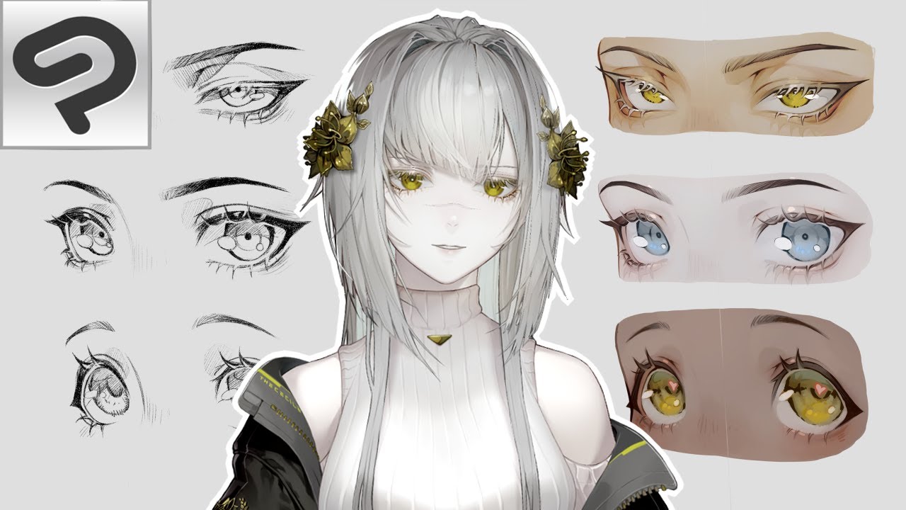 anime style eyes reference - CLIP STUDIO ASSETS